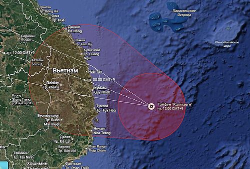 Изображение: скриншот снимка Японского метеорологического агентства